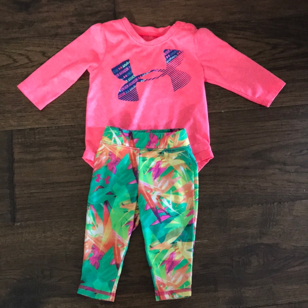 Girls under armor set 6-9 month
